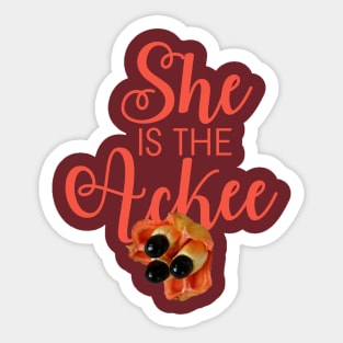 She is the Ackee Sticker